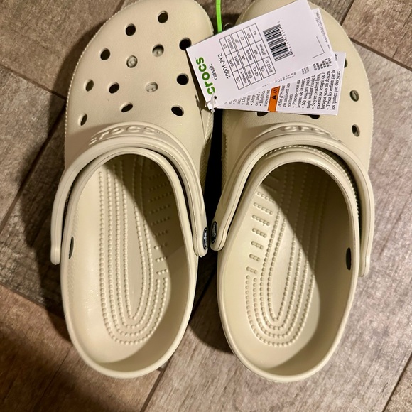 CROCS Women's 11 Sandals - Beige Bone Tan Mens 9 - Picture 3 of 4